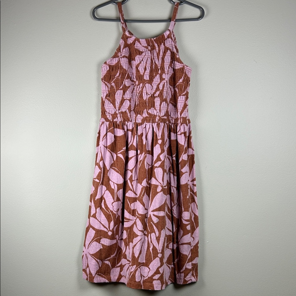 Carter's Pink and Brown Floral Dress Size 6